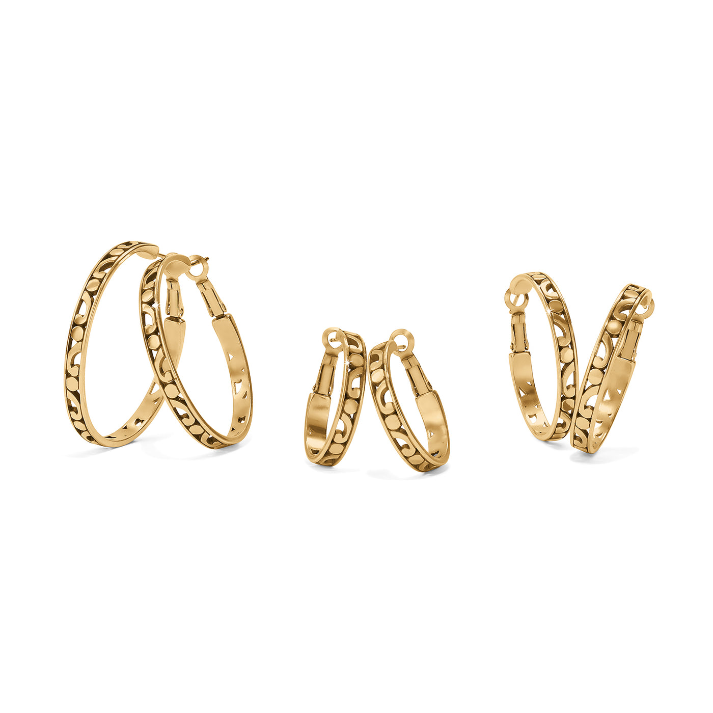 Contempo Large Hoop Earrings-Earrings-Brighton-Market Street Nest, Fashionable Clothing, Shoes and Home Décor Located in Mabank, TX