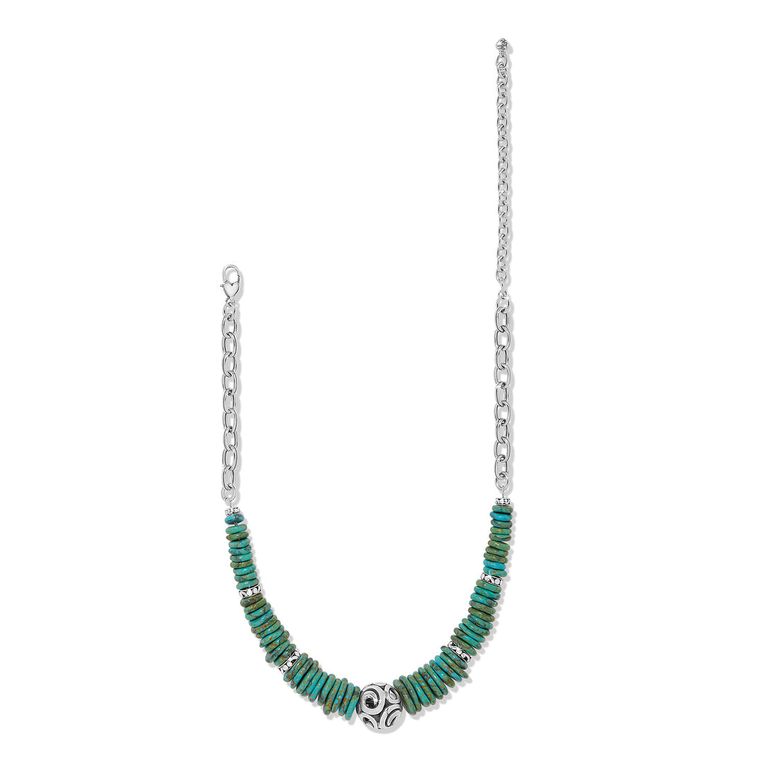 Brighton Contempo Sonora Verde Blue Disc Necklace-01-Jewelry-Brighton-Market Street Nest, Fashionable Clothing, Shoes and Home Décor Located in Mabank, TX