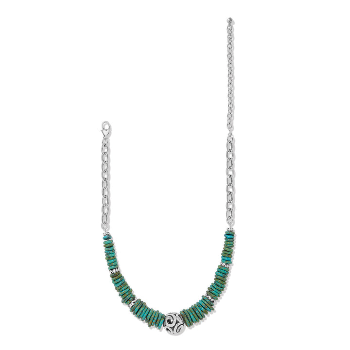 Brighton Contempo Sonora Verde Blue Disc Necklace-01-Jewelry-Brighton-Market Street Nest, Fashionable Clothing, Shoes and Home Décor Located in Mabank, TX