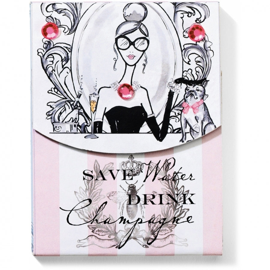 Brighton Drink Champagne Notepad-Home & Gifts-Brighton-Market Street Nest, Fashionable Clothing, Shoes and Home Décor Located in Mabank, TX