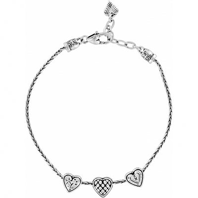 Brighton Enchanted Hearts Anklet-Anklet-Brighton-Market Street Nest, Fashionable Clothing, Shoes and Home Décor Located in Mabank, TX