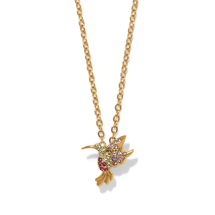 Brighton Enchanting Gem Hummingbird Necklace-01-Jewelry-Brighton-Market Street Nest, Fashionable Clothing, Shoes and Home Décor Located in Mabank, TX