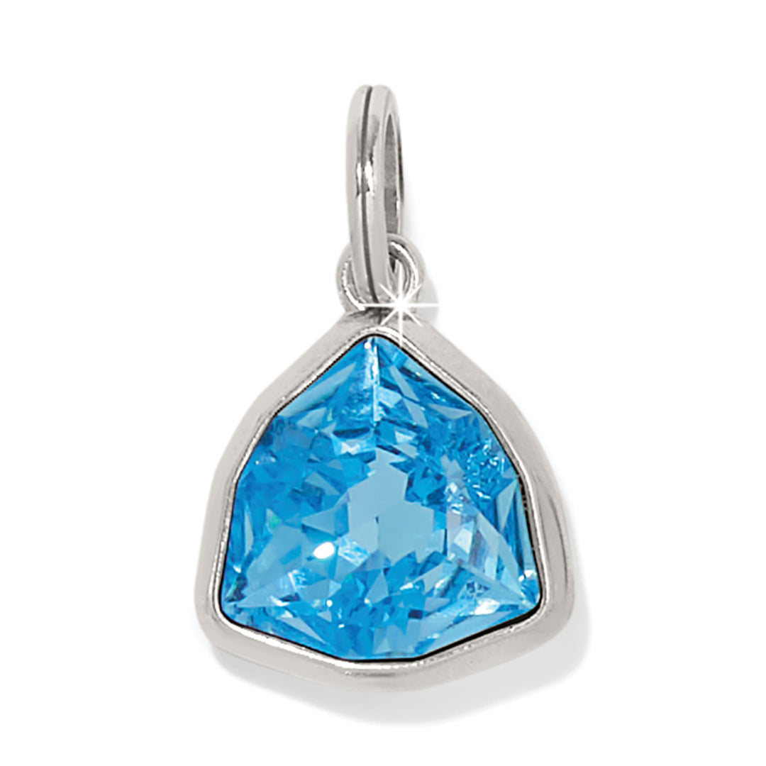 Brighton Estella Amulet | Silver-Aqua-01-Jewelry-Brighton-Market Street Nest, Fashionable Clothing, Shoes and Home Décor Located in Mabank, TX