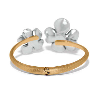 Brighton Everbloom Windflower Open Hinged Bangle-Bracelets-Brighton-Market Street Nest, Fashionable Clothing, Shoes and Home Décor Located in Mabank, TX