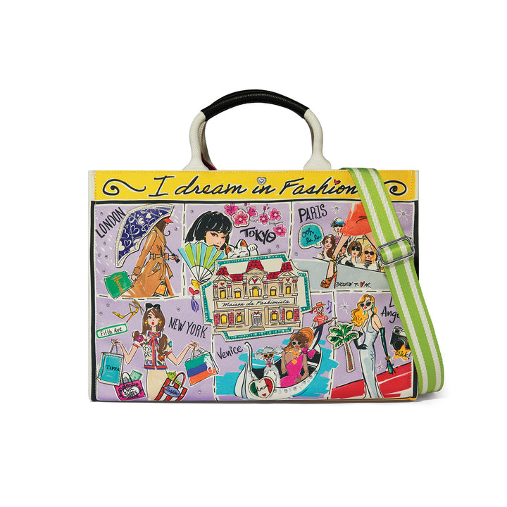 Brighton Fashionista Wanderlust Large Canvas Tote-07-Handbags-Brighton-Market Street Nest, Fashionable Clothing, Shoes and Home Décor Located in Mabank, TX