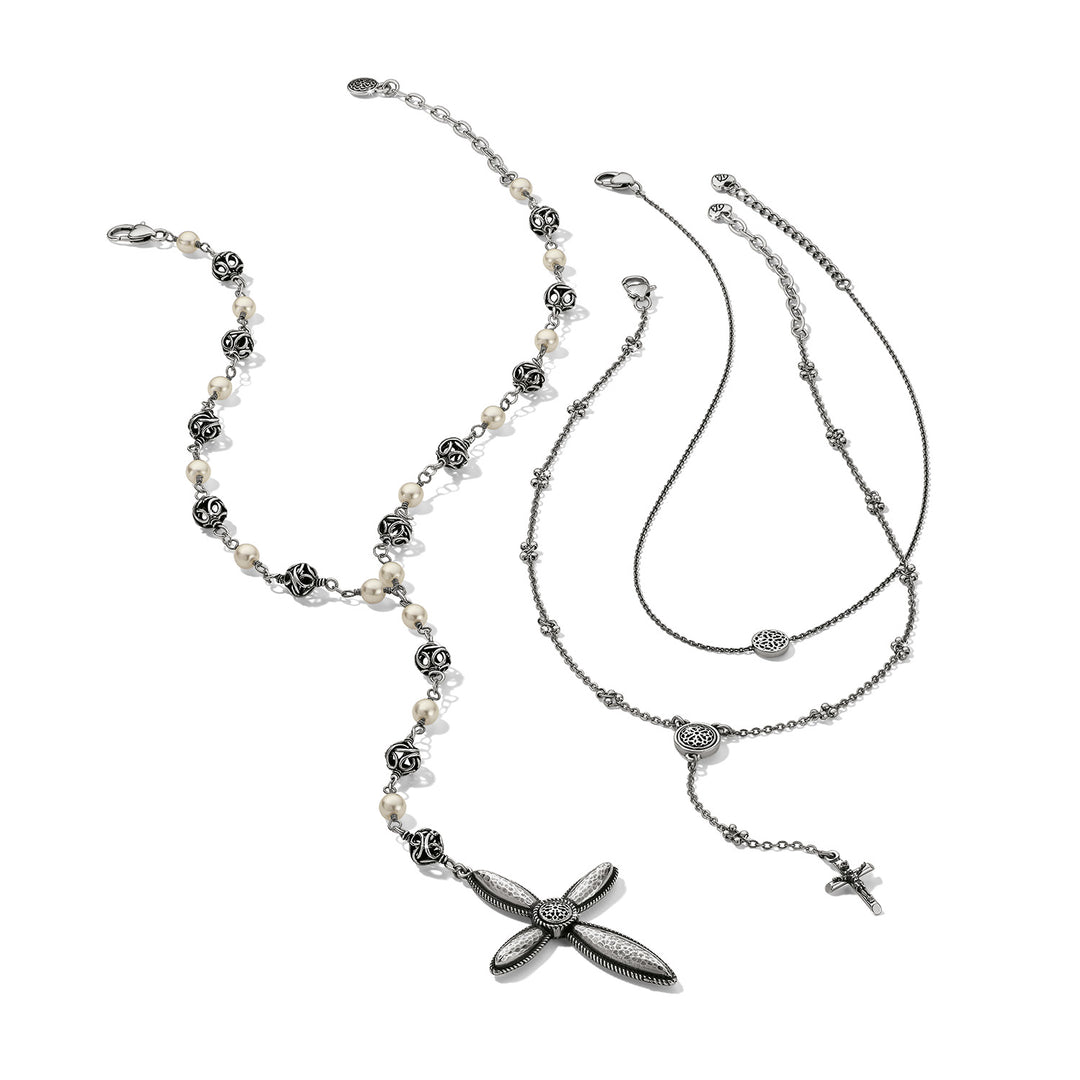Brighton Ferrara Cross Y Necklace-01-Jewelry-Brighton-Market Street Nest, Fashionable Clothing, Shoes and Home Décor Located in Mabank, TX