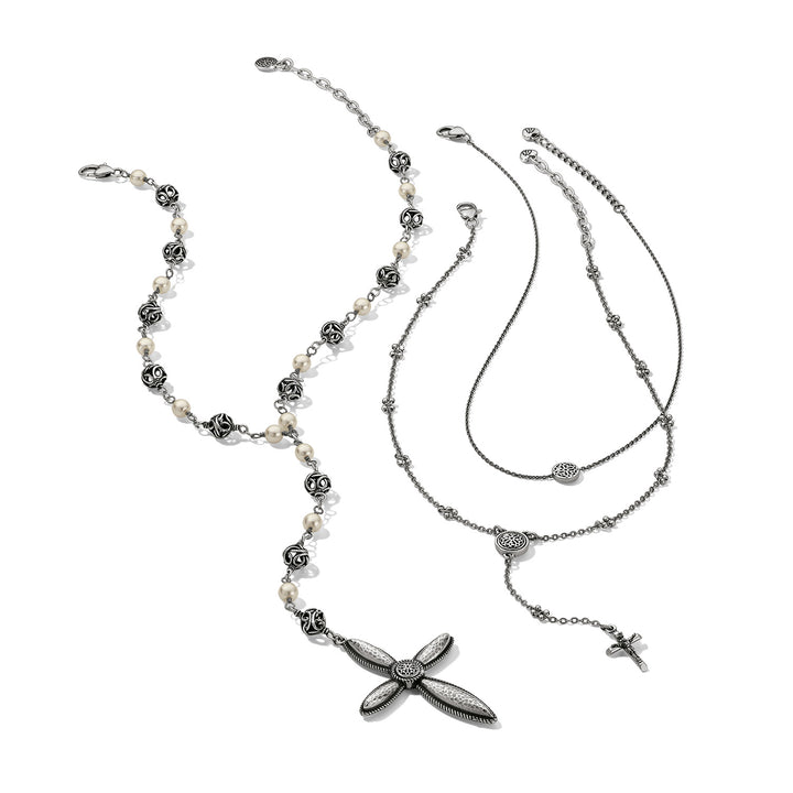 Brighton Ferrara Cross Y Necklace-01-Jewelry-Brighton-Market Street Nest, Fashionable Clothing, Shoes and Home Décor Located in Mabank, TX