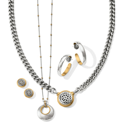 Brighton Ferrara Entrat Small Hoop Earrings-Earrings-Brighton-Market Street Nest, Fashionable Clothing, Shoes and Home Décor Located in Mabank, TX
