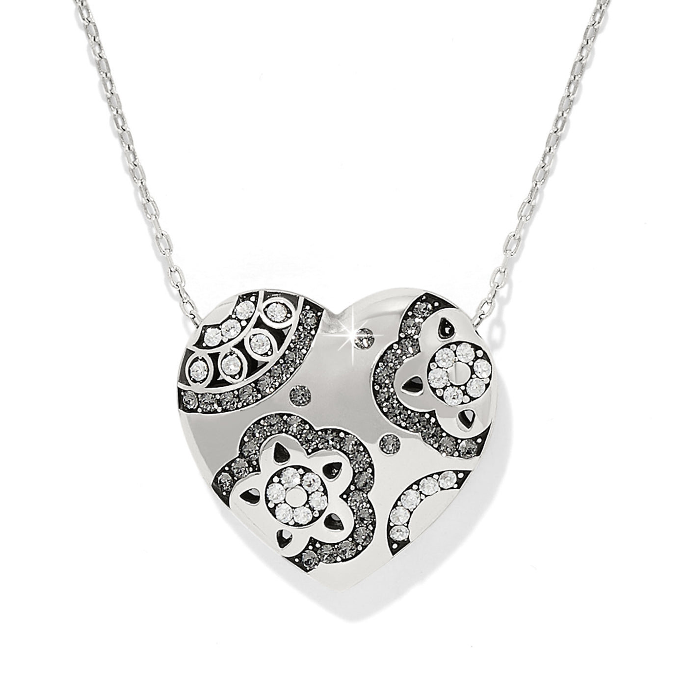 Brighton Flora Heart Necklace-Necklaces-Brighton-Market Street Nest, Fashionable Clothing, Shoes and Home Décor Located in Mabank, TX