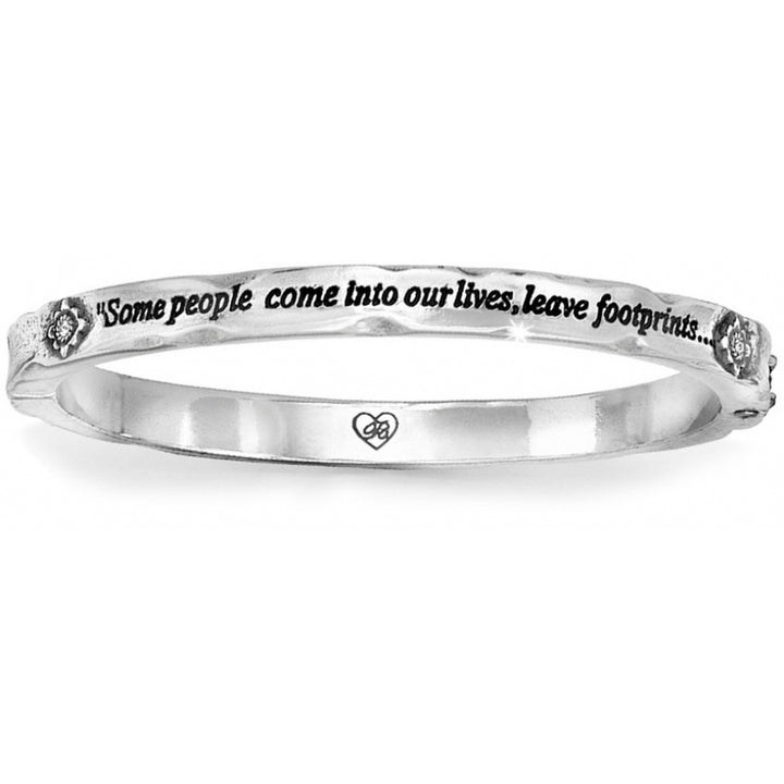 Footprints Hinged Bangle-Bracelets-Brighton-Market Street Nest, Fashionable Clothing, Shoes and Home Décor Located in Mabank, TX