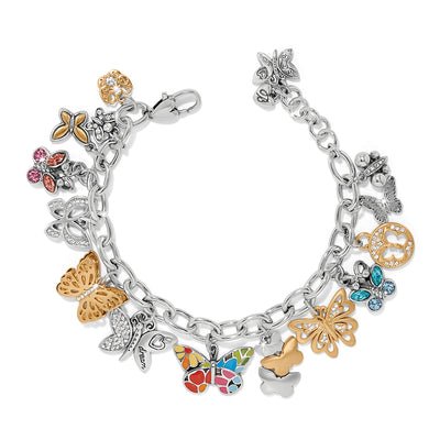 Brighton Forever Butterfly Charm Bracelet-Bracelets-Brighton-Market Street Nest, Fashionable Clothing, Shoes and Home Décor Located in Mabank, TX