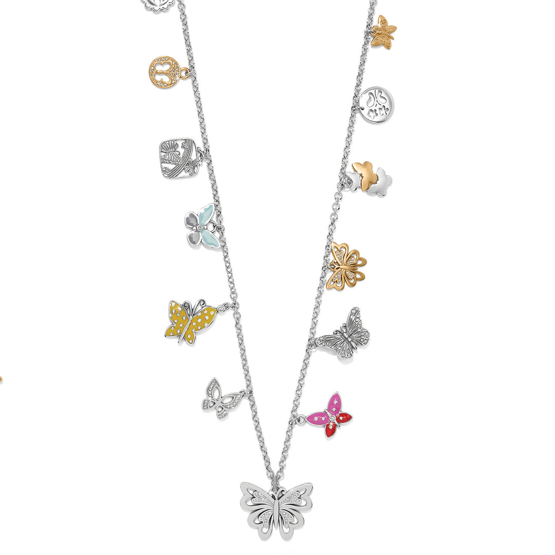 Brighton Forever Butterfly Charm Necklace-Necklaces-Brighton-Market Street Nest, Fashionable Clothing, Shoes and Home Décor Located in Mabank, TX