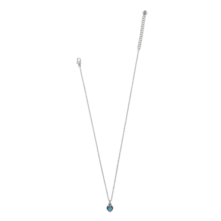 Brighton Halo Gemma Petite Heart Necklace-01-Jewelry-Brighton-Market Street Nest, Fashionable Clothing, Shoes and Home Décor Located in Mabank, TX