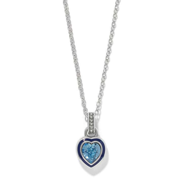 Brighton Halo Gemma Petite Heart Necklace-01-Jewelry-Brighton-Market Street Nest, Fashionable Clothing, Shoes and Home Décor Located in Mabank, TX