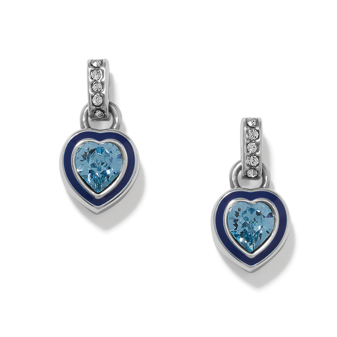 Brighton Halo Gemma Petite Heart Post Drop Earrings-01-Jewelry-Brighton-Market Street Nest, Fashionable Clothing, Shoes and Home Décor Located in Mabank, TX