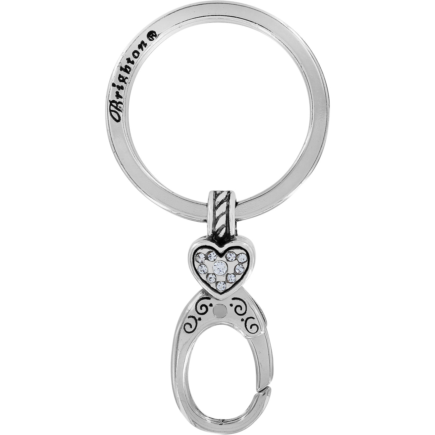 Brighton Heart Charm Key Fob-Home & Gifts-Brighton-Market Street Nest, Fashionable Clothing, Shoes and Home Décor Located in Mabank, TX