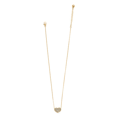 Brighton Illumina Celeste Heart Bold Necklace in Gold-Necklaces-Brighton-Market Street Nest, Fashionable Clothing, Shoes and Home Décor Located in Mabank, TX