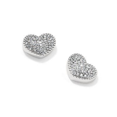 Illumina Celeste Heart Post Earrings - Silver-Earrings-Brighton-Market Street Nest, Fashionable Clothing, Shoes and Home Décor Located in Mabank, TX