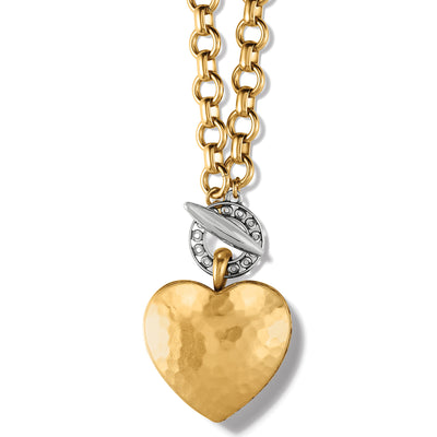 Inner Circle Heart Toggle Necklace-Necklaces-Brighton-Market Street Nest, Fashionable Clothing, Shoes and Home Décor Located in Mabank, TX