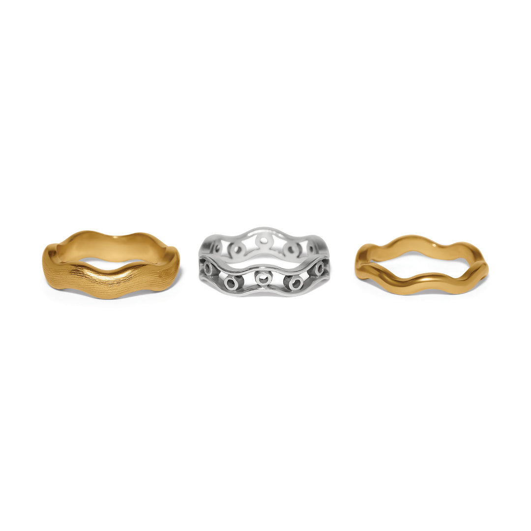 Brighton Inner Circle Trio Rings-01-Jewelry-Brighton-Market Street Nest, Fashionable Clothing, Shoes and Home Décor Located in Mabank, TX