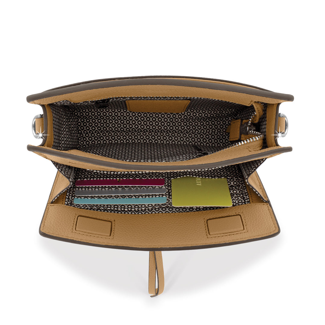 Brighton Interlok Adria Small Organizer | Cappuccino-07-Handbags-Brighton-Market Street Nest, Fashionable Clothing, Shoes and Home Décor Located in Mabank, TX