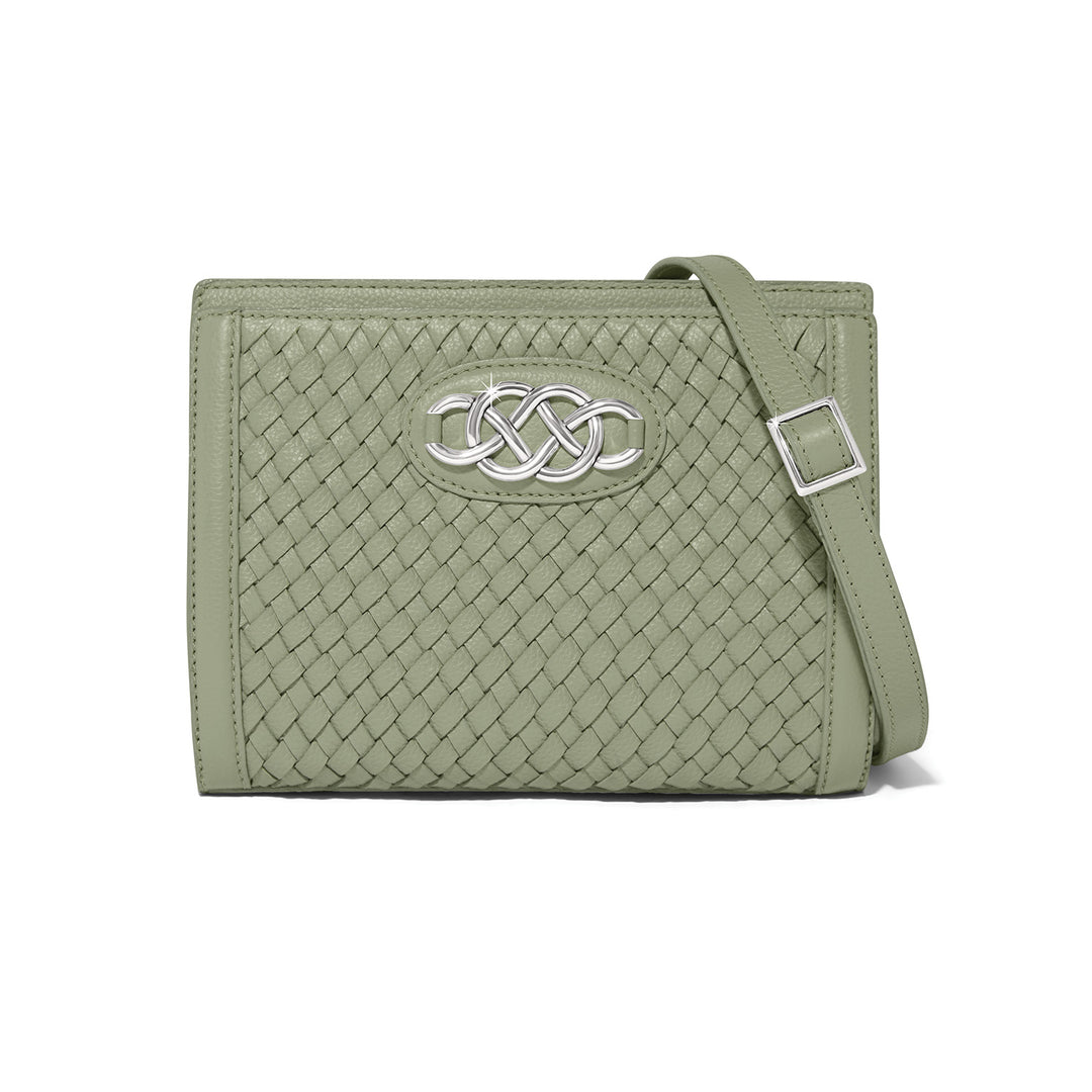 Brighton Interlok Braid Findley Organizer Bag - Sage-07-Handbags-Brighton-Market Street Nest, Fashionable Clothing, Shoes and Home Décor Located in Mabank, TX