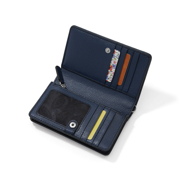 Brighton Interlok Braid Medium Wallet | Midnight-07-Handbags-Brighton-Market Street Nest, Fashionable Clothing, Shoes and Home Décor Located in Mabank, TX
