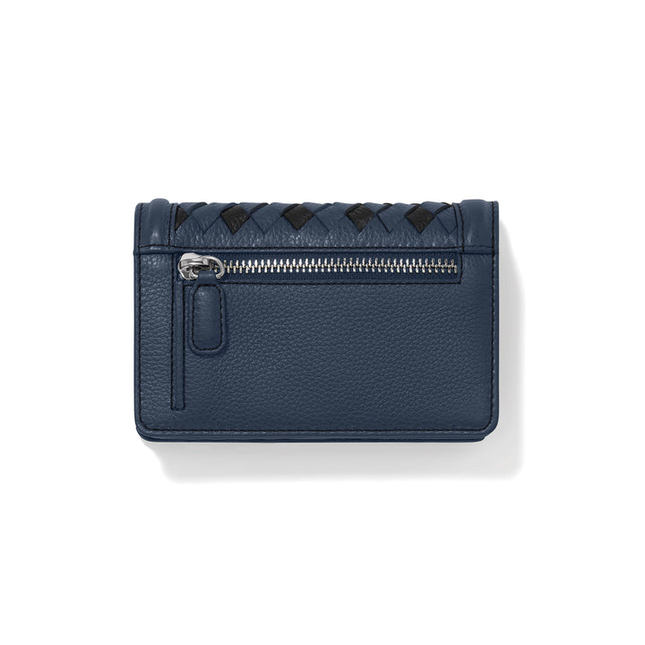 Brighton Interlok Braid Medium Wallet | Midnight-07-Handbags-Brighton-Market Street Nest, Fashionable Clothing, Shoes and Home Décor Located in Mabank, TX