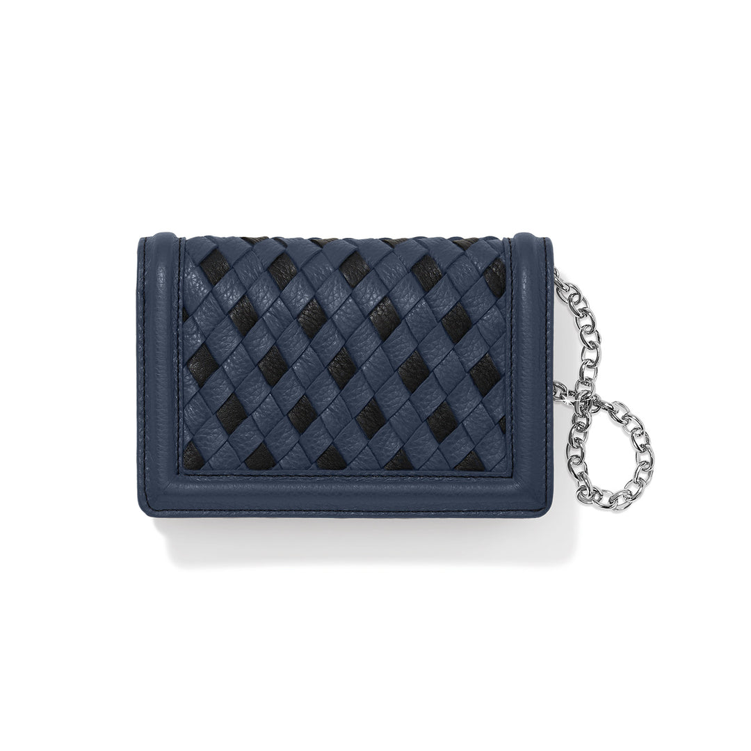 Brighton Interlok Braid Medium Wallet | Midnight-07-Handbags-Brighton-Market Street Nest, Fashionable Clothing, Shoes and Home Décor Located in Mabank, TX