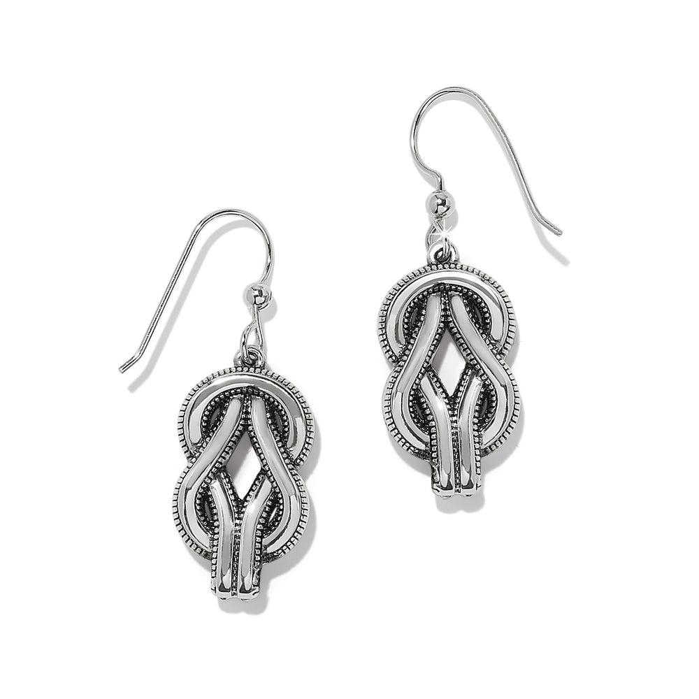 Interlok Harmony Two Tone French Wire Earrings-Earrings-Brighton-Market Street Nest, Fashionable Clothing, Shoes and Home Décor Located in Mabank, TX