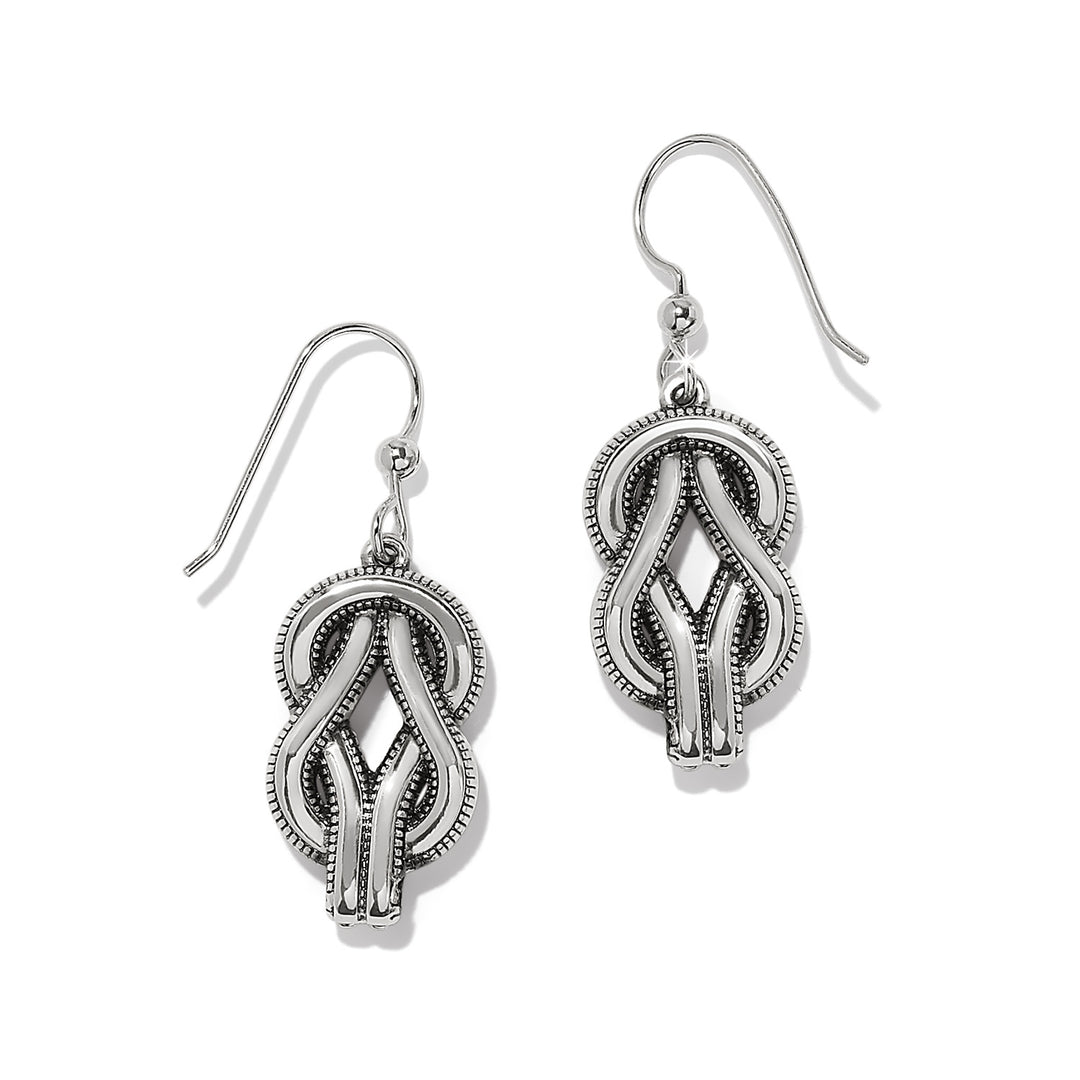 Interlok Harmony Two Tone French Wire Earrings-Earrings-Brighton-Market Street Nest, Fashionable Clothing, Shoes and Home Décor Located in Mabank, TX