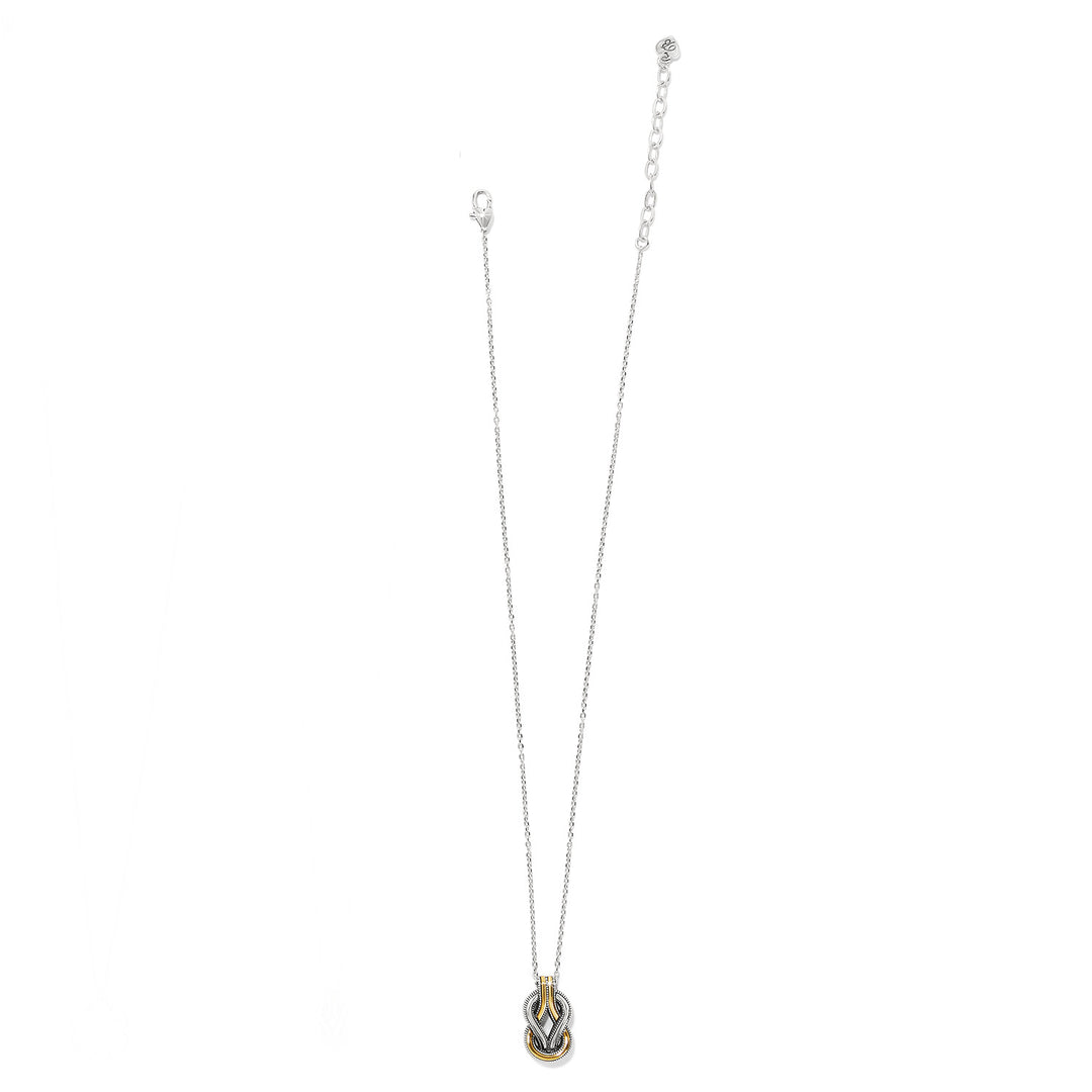 Interlok Harmony Two Tone Necklace-Necklaces-Brighton-Market Street Nest, Fashionable Clothing, Shoes and Home Décor Located in Mabank, TX