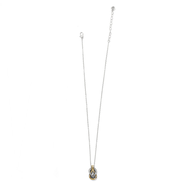 Interlok Harmony Two Tone Necklace-Necklaces-Brighton-Market Street Nest, Fashionable Clothing, Shoes and Home Décor Located in Mabank, TX