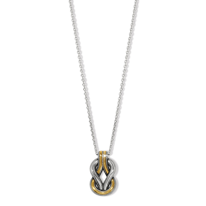 Interlok Harmony Two Tone Necklace-Necklaces-Brighton-Market Street Nest, Fashionable Clothing, Shoes and Home Décor Located in Mabank, TX