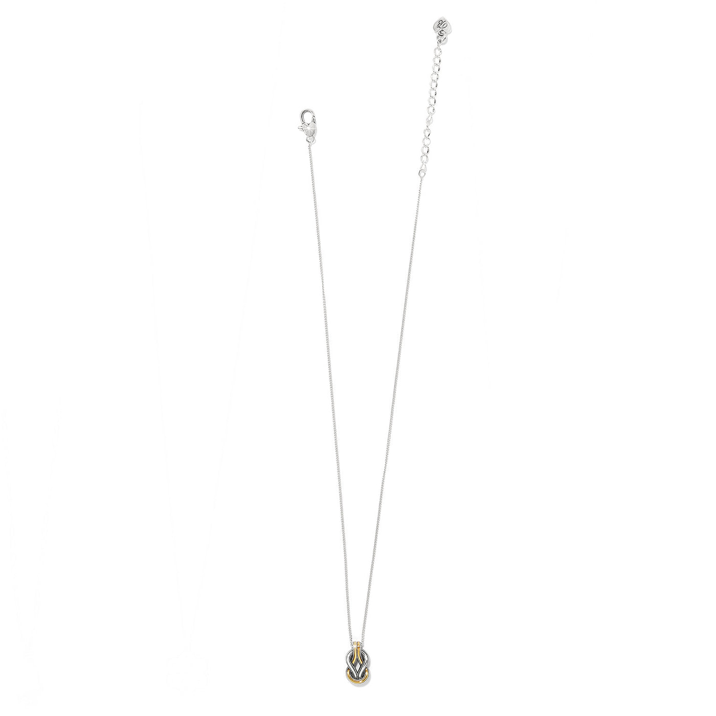 Interlok Harmony Two Tone Petite Necklace-Necklaces-Brighton-Market Street Nest, Fashionable Clothing, Shoes and Home Décor Located in Mabank, TX