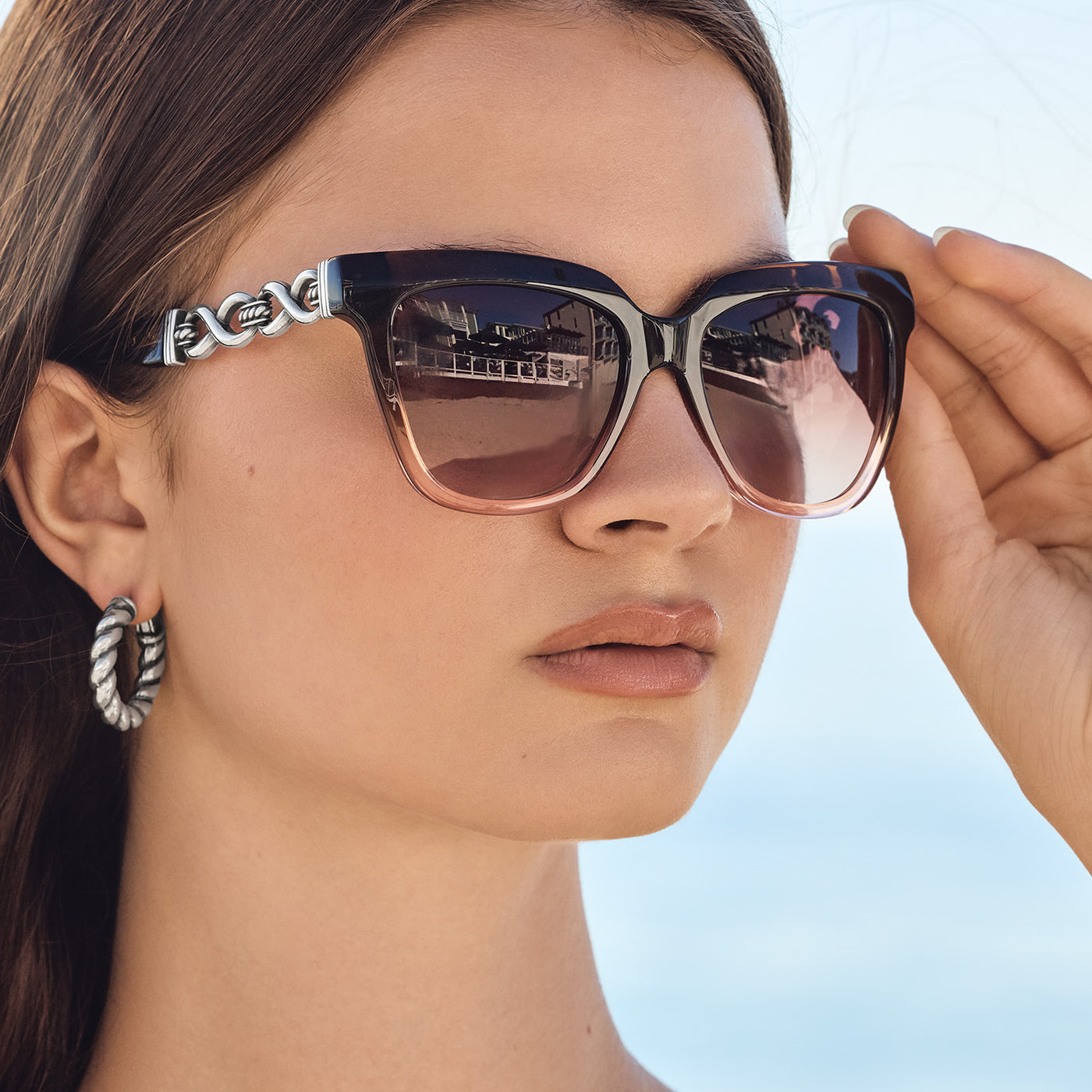Brighton Interlok Infinity Sunglasses-Accessories-Brighton-Market Street Nest, Fashionable Clothing, Shoes and Home Décor Located in Mabank, TX