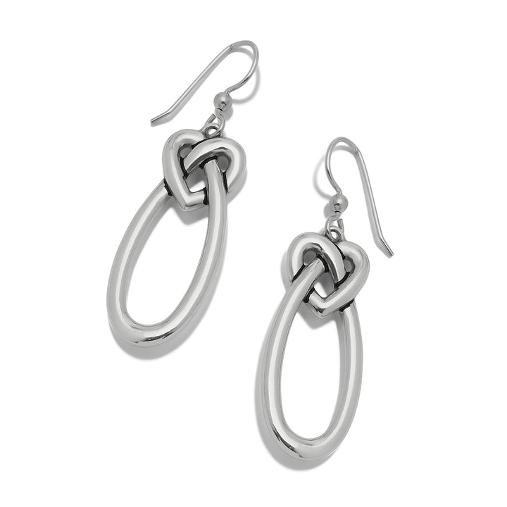 Brighton Interlok Linked Hearts French Wire Earrings-01-Jewelry-Brighton-Market Street Nest, Fashionable Clothing, Shoes and Home Décor Located in Mabank, TX