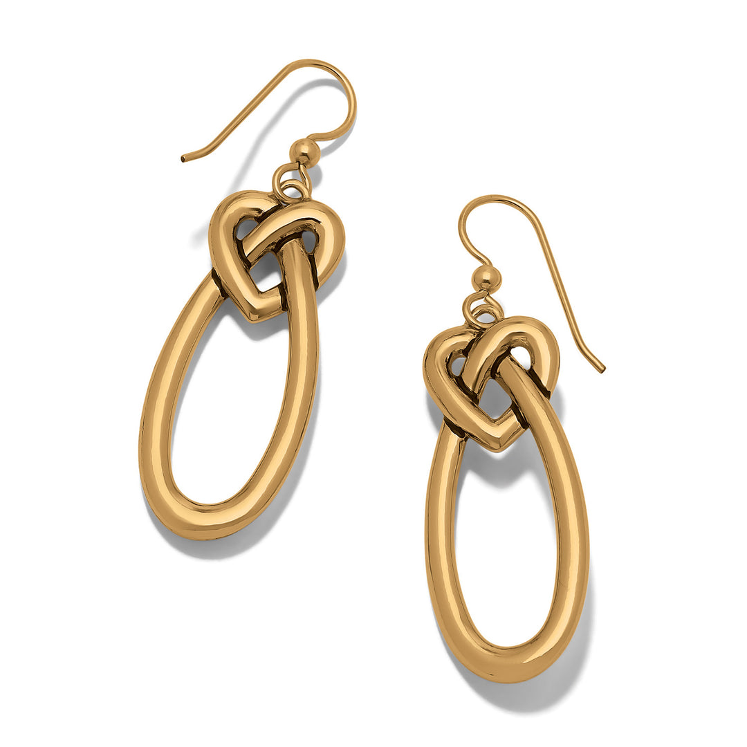 Brighton Interlok Linked Hearts French Wire Earrings-01-Jewelry-Brighton-Market Street Nest, Fashionable Clothing, Shoes and Home Décor Located in Mabank, TX