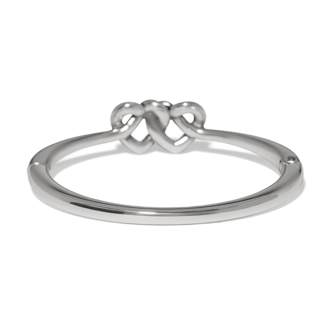 Brighton Interlok Linked Hearts Hinged Bangle-01-Jewelry-Brighton-Market Street Nest, Fashionable Clothing, Shoes and Home Décor Located in Mabank, TX