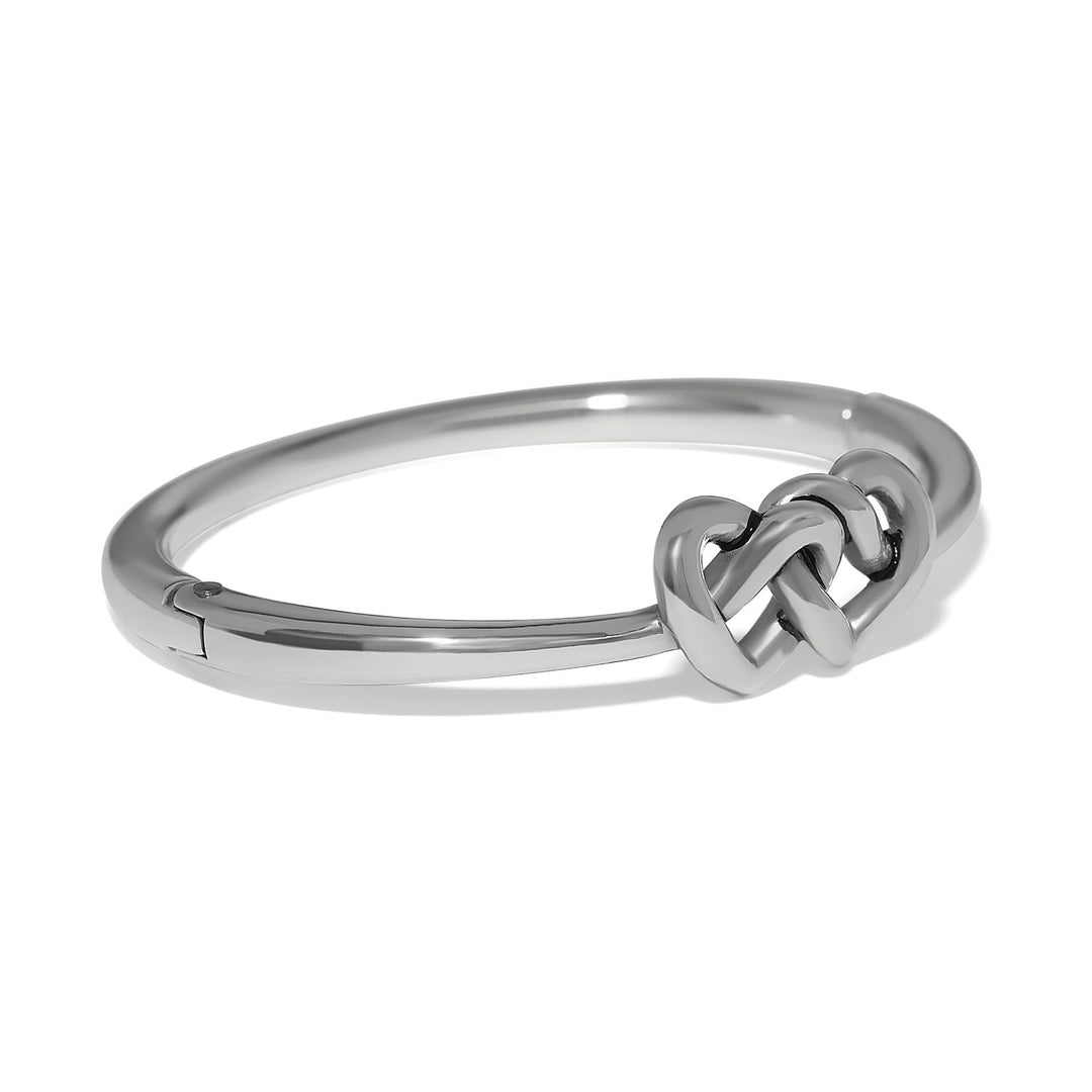 Brighton Interlok Linked Hearts Hinged Bangle-01-Jewelry-Brighton-Market Street Nest, Fashionable Clothing, Shoes and Home Décor Located in Mabank, TX