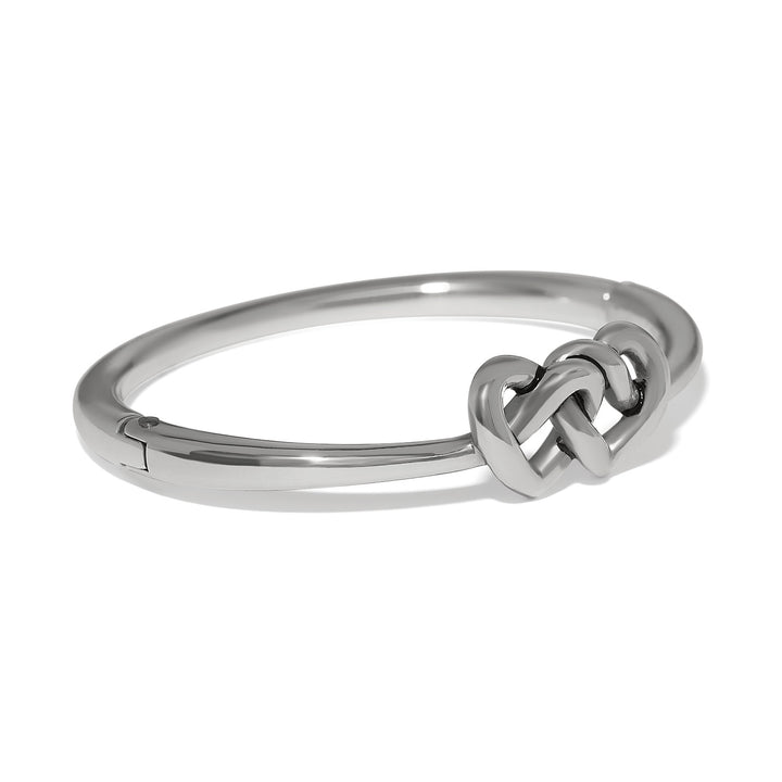 Brighton Interlok Linked Hearts Hinged Bangle-01-Jewelry-Brighton-Market Street Nest, Fashionable Clothing, Shoes and Home Décor Located in Mabank, TX