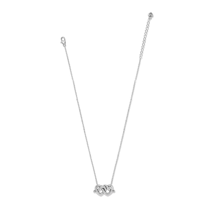 Brighton Interlok Linked Hearts Necklace-01-Jewelry-Brighton-Market Street Nest, Fashionable Clothing, Shoes and Home Décor Located in Mabank, TX