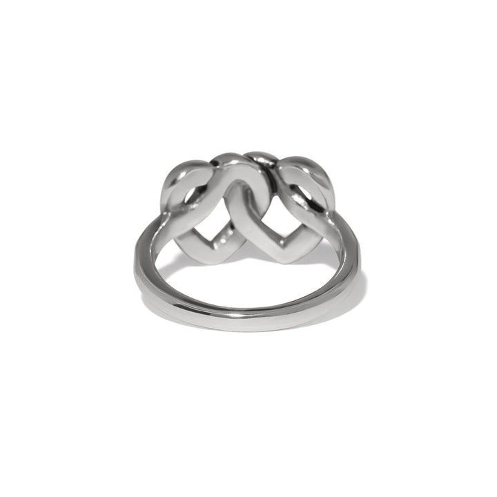 Brighton Interlok Linked Hearts Ring-01-Jewelry-Brighton-Market Street Nest, Fashionable Clothing, Shoes and Home Décor Located in Mabank, TX