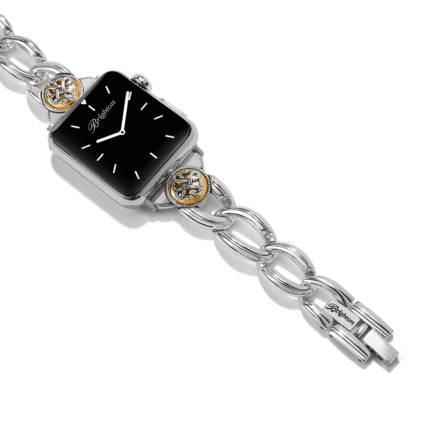 Brighton Interlok Noir Two Tone Watch Band-Jewelry-Brighton-Market Street Nest, Fashionable Clothing, Shoes and Home Décor Located in Mabank, TX