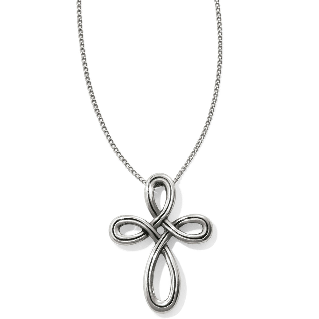 Interlok Petite Cross Necklace-Necklaces-Brighton-Market Street Nest, Fashionable Clothing, Shoes and Home Décor Located in Mabank, TX