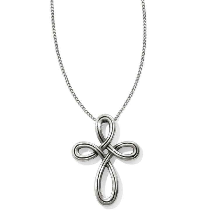 Interlok Petite Cross Necklace-Necklaces-Brighton-Market Street Nest, Fashionable Clothing, Shoes and Home Décor Located in Mabank, TX