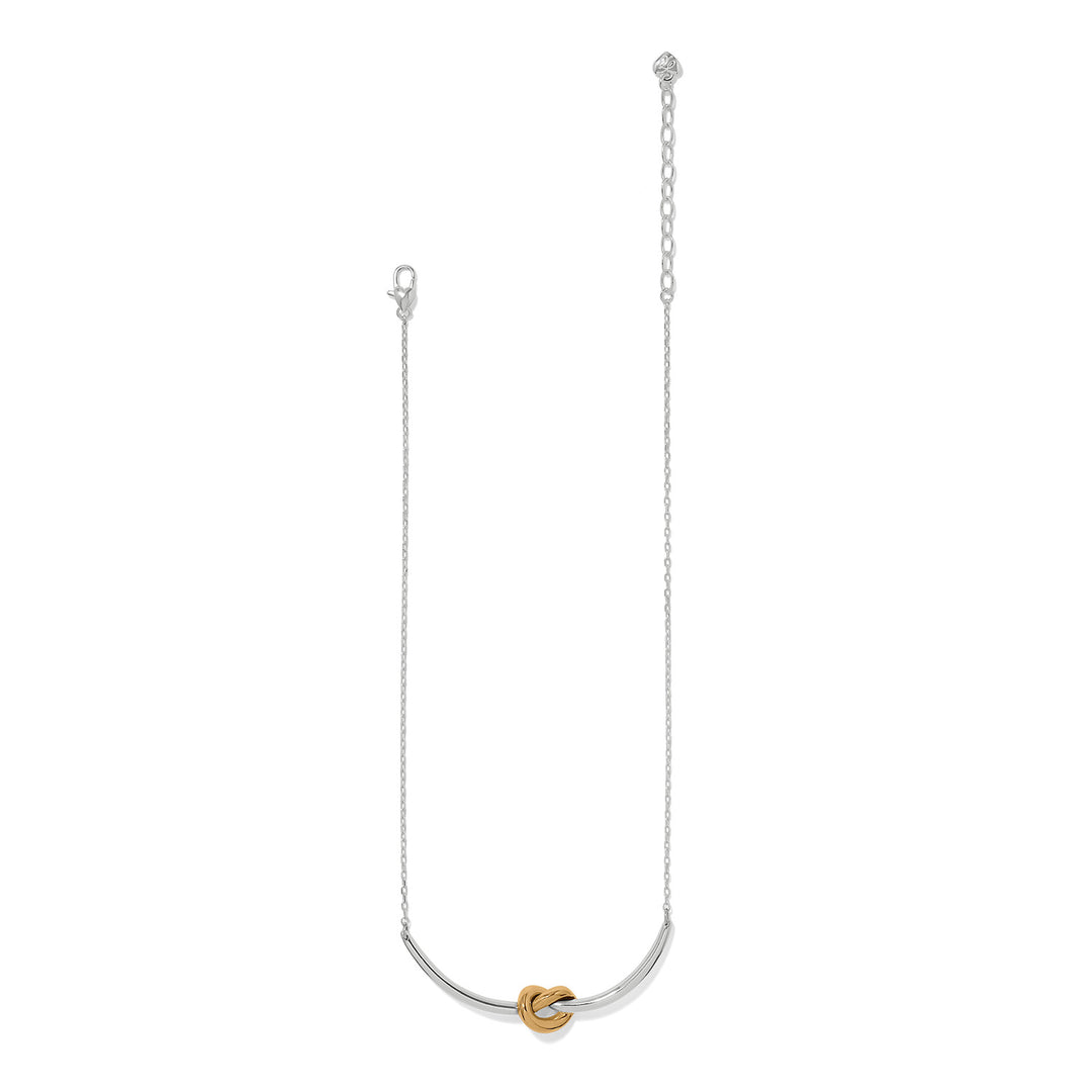 Brighton Interlok Single Knot Necklace-01-Jewelry-Brighton-Market Street Nest, Fashionable Clothing, Shoes and Home Décor Located in Mabank, TX