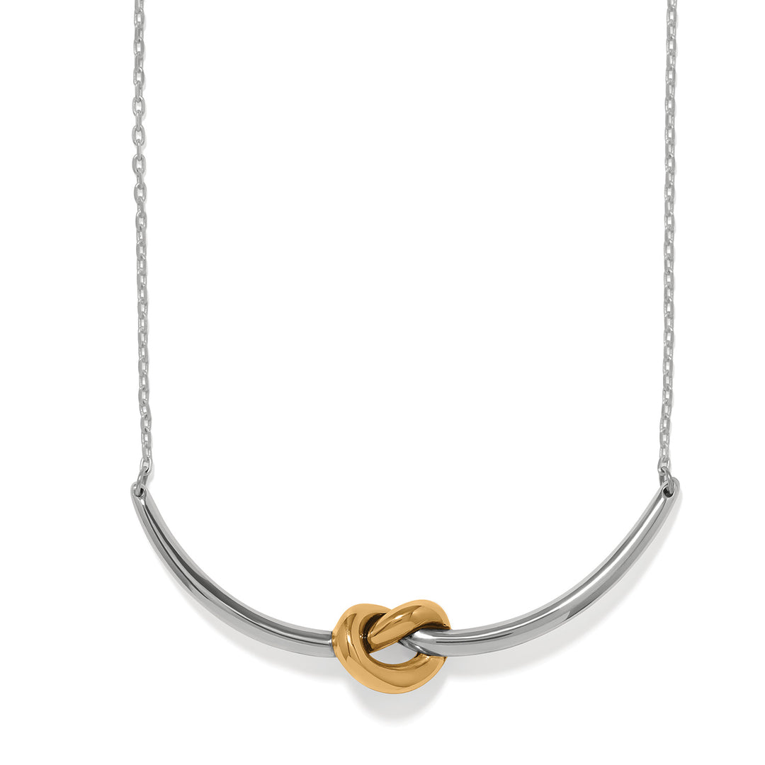 Brighton Interlok Single Knot Necklace-01-Jewelry-Brighton-Market Street Nest, Fashionable Clothing, Shoes and Home Décor Located in Mabank, TX