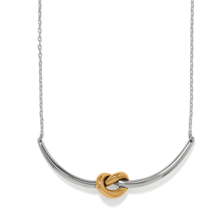 Brighton Interlok Single Knot Necklace-01-Jewelry-Brighton-Market Street Nest, Fashionable Clothing, Shoes and Home Décor Located in Mabank, TX