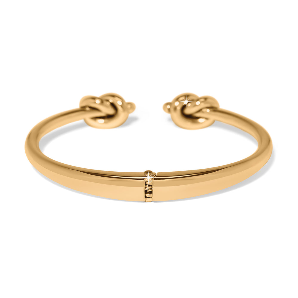 Brighton Interlok Single Knot Open Hinge Bangle-01-Jewelry-Brighton-Market Street Nest, Fashionable Clothing, Shoes and Home Décor Located in Mabank, TX